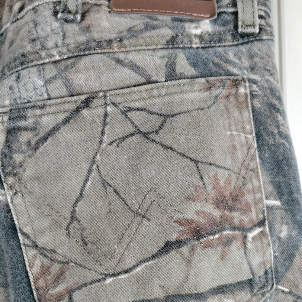 VTG Wrangler ProGear Realtree Camo Pants 36x32 Gorpcore Double Knee Brushguard‎